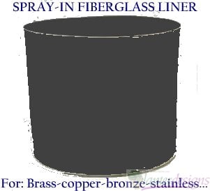 FIBERGLASS PLANTER LINERS