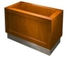 planter - Addison Wood-With Satin Stainless Steel