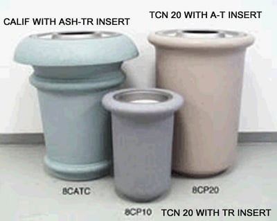 Poly Resin Ash and Trash Containers