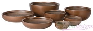 Fiberglass bowl planter