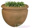 COL Columbia-Tapered Urn or bowl style fiberglass planters.