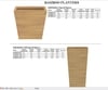 Bamboo Planters-Tapered Squares