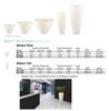 Bianco Cultured White Marble Planters