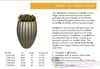 Combia-Tall Ribbed Vase style fiberglass planters.