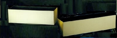 Rectangular plastic planters- metalized finishes