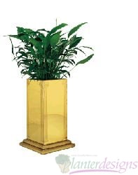 Pedestal tubular planter