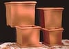 Architectural Square Planters Poly Resin Square Footed Planters