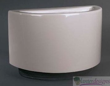 Fiberglass Semi-Circle planters