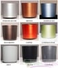 SHORT PLASTIC CYLINDER POTS - 6 PACK