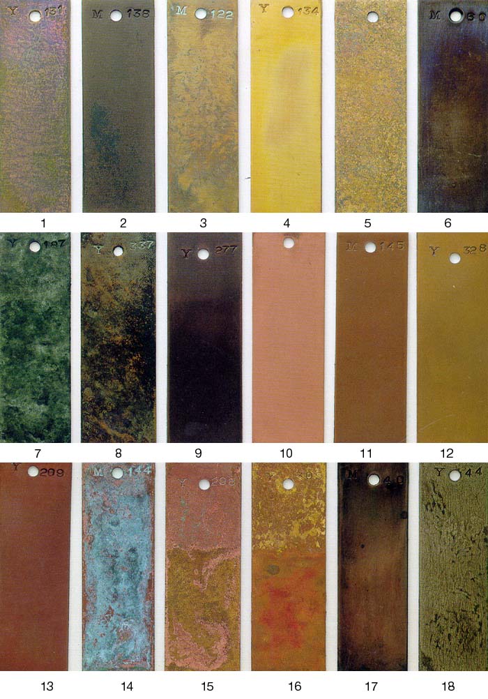 Patina Color Chart