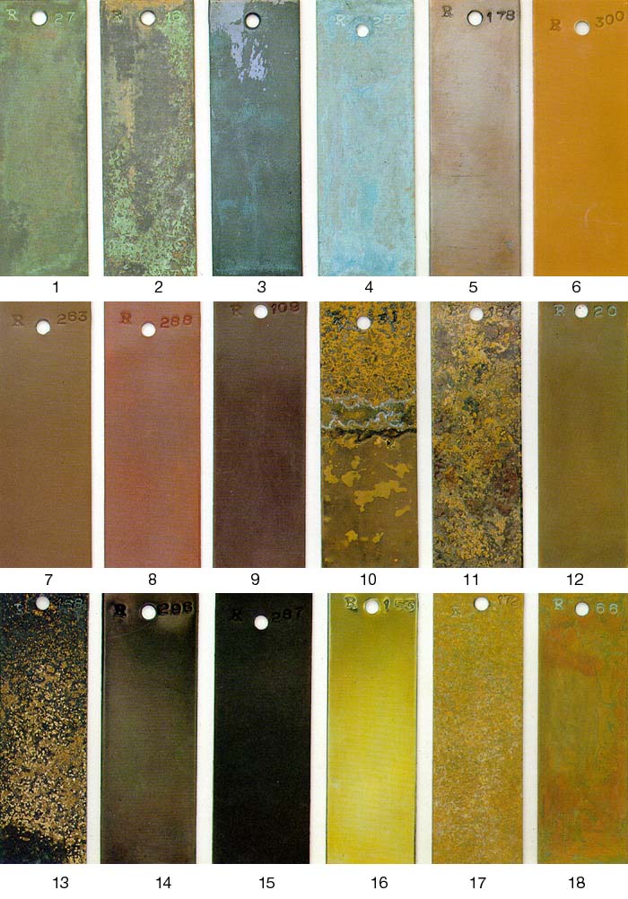 Patina Color Chart