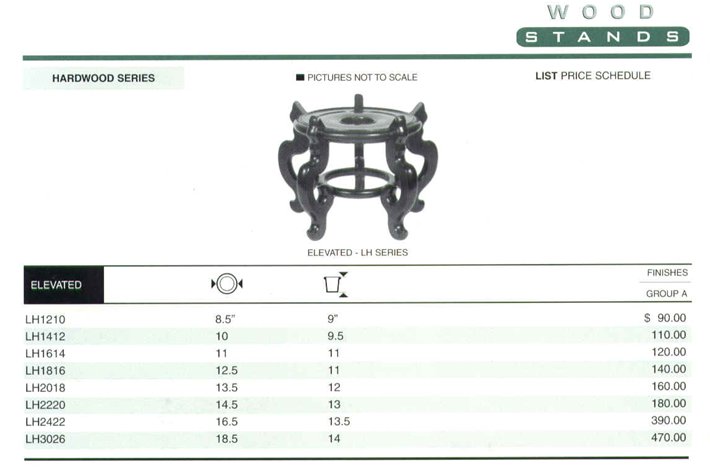 Tall (SN) Hardwood Stands